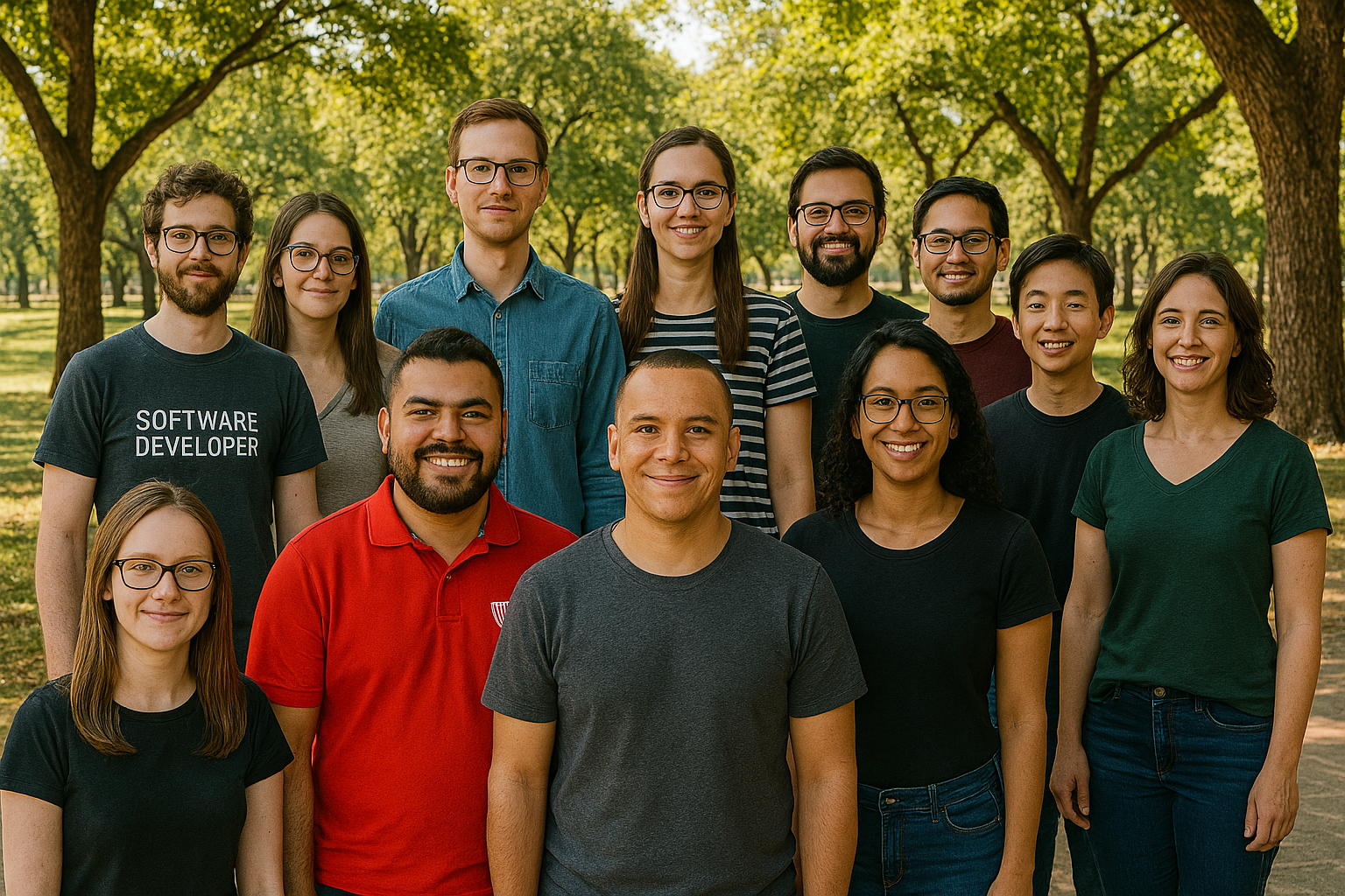 ChemKey Team photo on a sunny day at the Central Park in New York (AI Generated)